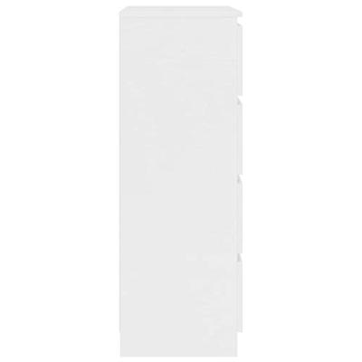 Dressoir 60x35x98,5 cm bewerkt hout wit Dressoir 60x35x98,5 cm bewerkt hout wit