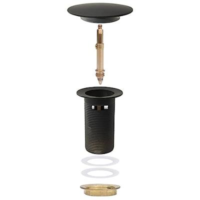 Afvoer pop-up met overloop 6,4x6,4x9,1 cm grijs