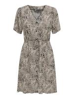 Only Onlevida S/s Short Dress Wvn Noos Zomerjurkjes Pumice Stone Alma Heart Leo - thumbnail