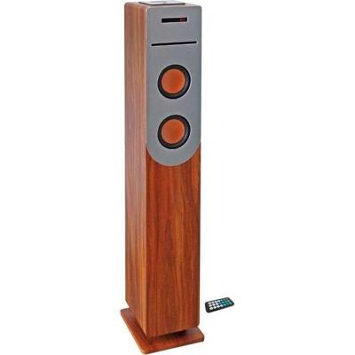 INOVALLEY HP34-CD-WOOD soundtoren cd-speler – Bluetooth – 100 W – USB – hout en grijs
