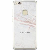 Huawei P10 Lite siliconen hoesje - C'est la vie - thumbnail