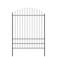 Tuinhek 8 pcs Grijs 170 x 225 cm Gepoedercoat staal - thumbnail
