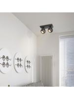 Home sweet home nop 2L ↔ 23 cm LED opbouwspot zwart - thumbnail