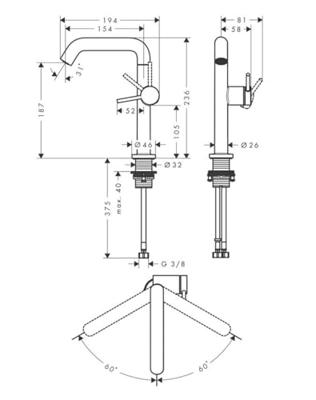 Hansgrohe Tecturis S 210 Fine CoolStart ééngreeps wastafelmengkraan met PushOpen, mat wit Hansgrohe Tecturis S 210 Fine CoolStart ééngreeps wastafelmengkraan met PushOpen, mat wit