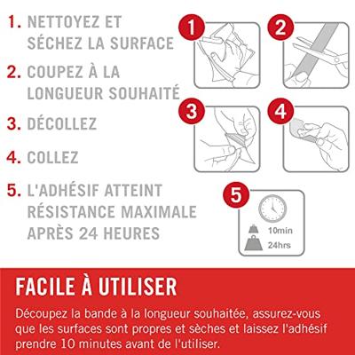 VELCRO® VEL-EC60216 Klittenband Om vast te plakken Haak- en lusdeel (l x b) 5000 mm x 20 mm Wit 5 m