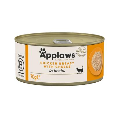APPLAWS Chicken breast with cheese - nat kattenvoer - 70g