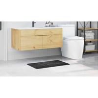 VidaXL Antislip badmat donkergrijs 50 x 80 cm pp - thumbnail