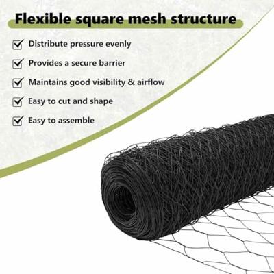 VidaXL Hexagon hek grijs 0,6 x 25 m pvc