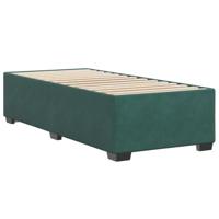 Bedframe zonder matras 90x200 cm fluweel donkergroen - thumbnail