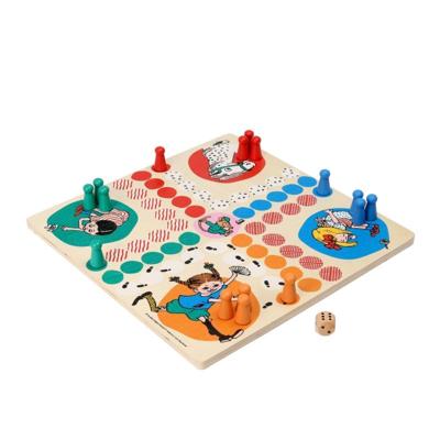 Kinderboekenlicenties Pippi langkous - houten spel ludo Kinderboekenlicenties Pippi langkous - houten spel ludo