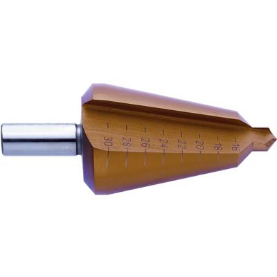 Exact 50101 Blechschälbohrer TiN Gr. 1 3-14mm HSS Lepelboor Gezamenlijke lengte 58 mm TiN 3 vlakken schacht 1 stuk(s)