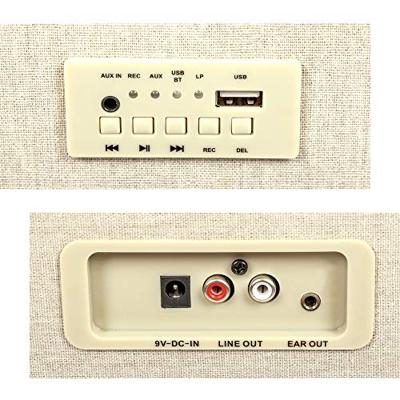 GPO Retro BERMUDAGRY Kofferplatenspeler met ingebouwde speakers op pootjes