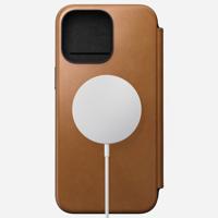 Nomad Modern lederen folio iPhone 15 Pro Max - English Tan - thumbnail