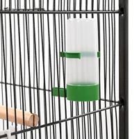 Vogelkooi 54x54x146 cm staal zwart - thumbnail