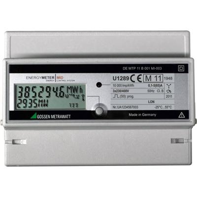 Gossen Metrawatt U1289-V012 kWh-meter 3-fasen Digitaal 65 A Conform MID: Ja 1 stuk(s) Gossen Metrawatt U1289-V012 kWh-meter 3-fasen Digitaal 65 A Conform MID: Ja 1 stuk(s)