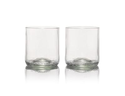 Rebottled glazen - short drink - 2-pack - clear