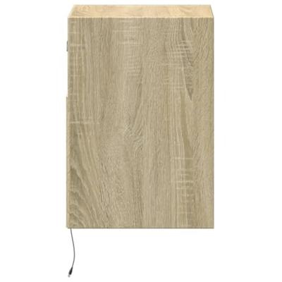 Tv-wandmeubel met LED-verlichting 41x31x45 cm sonoma eikenkleur