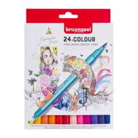 Bruynzeel fineliner brushpennen, 24st. - thumbnail