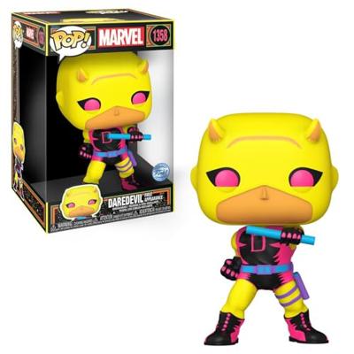 Daredevil Funko Pop Vinyl: Jumbo Blacklight Daredevil (Yellow&Red)