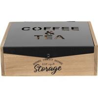 Clayre & Eef Theedoos 9 vakken 24x25x8 cm Bruin Hout Rechthoek - thumbnail
