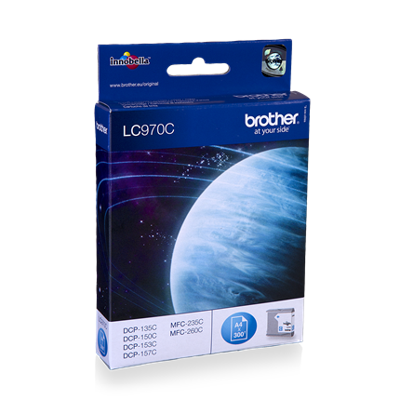 Originele inktcartridge Brother LC970C Cyaan