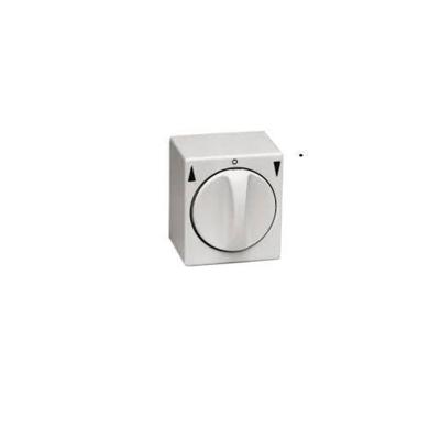 Opbouw Draaischakelaar Dubbelpolig Cremewit