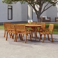 Tuintafel 200x90x75 cm massief acaciahout - thumbnail