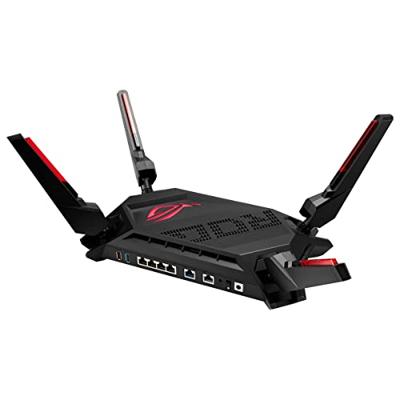 ASUS ROG Rapture GT-AX6000 Dual-Band WiFi 6 Extendable Gaming Router, Dual 2.5G Ports, Triple-level Game Acceleration, AiProtection Pro netwerkbeveiliging, 4G / 5G Router vervanger