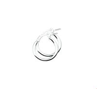 TFT Creolen Ronde Buis Zilver Gerhodineerd Glanzend 2.5 mm x 16 mm - thumbnail