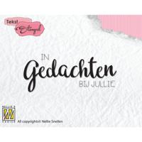 Nellie's Choice • clear stempel nederlands in gedachten bij jullie - thumbnail
