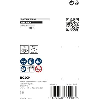 Bosch Accessoires Komstaalborstel 60 mm, 0,3 mm, 4500 U/ min 1st - 2608622118