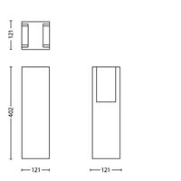 LED Lamp Philips Antraciet Aluminium 14 W (4000 K) - thumbnail