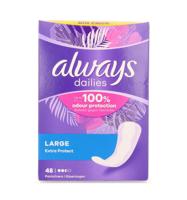 Always Dailies inlegkruisjes extra protect large (48 st) - thumbnail