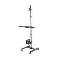Neomounts FPMA-MOBILE1700 PC/monitor-trolley Aantal monteerbare displays: 1 Display(s) 25,4 cm (10) - 81,3 cm (32) Zwart Zwenkbaar, Roteerbaar, Kantelbaar, In - thumbnail