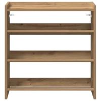 VidaXL Schoenenrek 60x25x62 cm bewerkt hout artisanaal eikenkleur - thumbnail