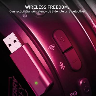 CHERRY XTRFY H3 Wireless, Draadloze Gamingheadset, Esports-Geoptimaliseerd Geluid, Voor Gamen, Streamen En Muziek, Afneembare Microfoon, Comfortabel, Zwart
