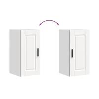 Keukenwandkast Porto bewerkt hout wit - thumbnail