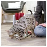 TRIXIE CAT ACTIVITY TURN AROUND DENKSPEL WIT / BLAUW 22X33X18 CM - thumbnail