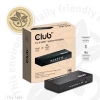 club3D CSV-1385 HDMI Adapter [1x HDMI-bus - 4x HDMI-bus] Zwart - thumbnail