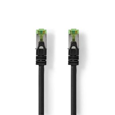 Nedis CCGP85420BK100 Cat7-kabel Pimf Rj45 Male Rj45 Male 10.0 M Snagless Rond Lszh Zwart Polybag