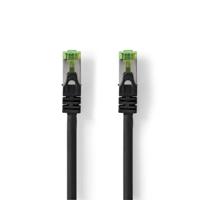Nedis CCGP85420BK100 Cat7-kabel Pimf Rj45 Male Rj45 Male 10.0 M Snagless Rond Lszh Zwart Polybag - thumbnail