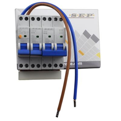 SEP combiset aardlekschakelaar 30mA 4A + 1 installatieautomaat 1polig+N B16 + kookgroep B16