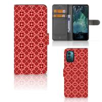 Nokia G11 | G21 | Telefoon Hoesje | Batik Rood - thumbnail