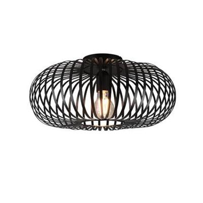 Trio Zwarte plafondlampJohann Ø 40cm - 606900132