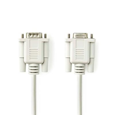 Nedis Seriele Kabel | D-SUB 9-Pins Male | D-SUB 9-Pins Female | Vernikkeld | 2.00 m | Rond | PVC | Ivoor | Label - CCGL52010IV20 Nedis Seriele Kabel | D-SUB 9-Pins Male | D-SUB 9-Pins Female | Vernikkeld | 2.00 m | Rond | PVC | Ivoor | Label - CCGL52010IV20