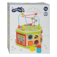 Small Foot - houten activitetenkubus met motoriekspiraal safari - thumbnail