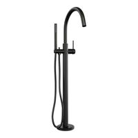 Badkraan Vrijstaand Brauer Black Carving met Staaf Handdouche Mat Zwart - thumbnail