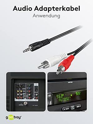 Stereo minijack naar 2x tulp basic kabel [diverse lengtes]