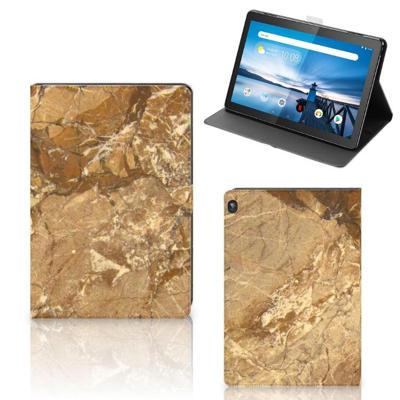 Lenovo Tablet M10 Leuk Tablet hoesje Marmer Creme Lenovo Tablet M10 Leuk Tablet hoesje Marmer Creme