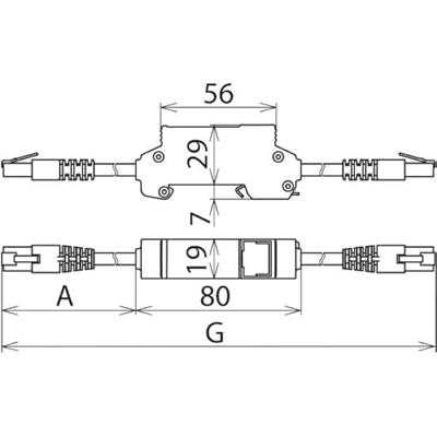 DEHN 929100 DPA M CAT6 RJ45S 48 Overspanningsveilige afleider Overspanningsbeveiliging voor: Verdeelkast, Netwerk (RJ45) 10 kA 1 stuk(s)